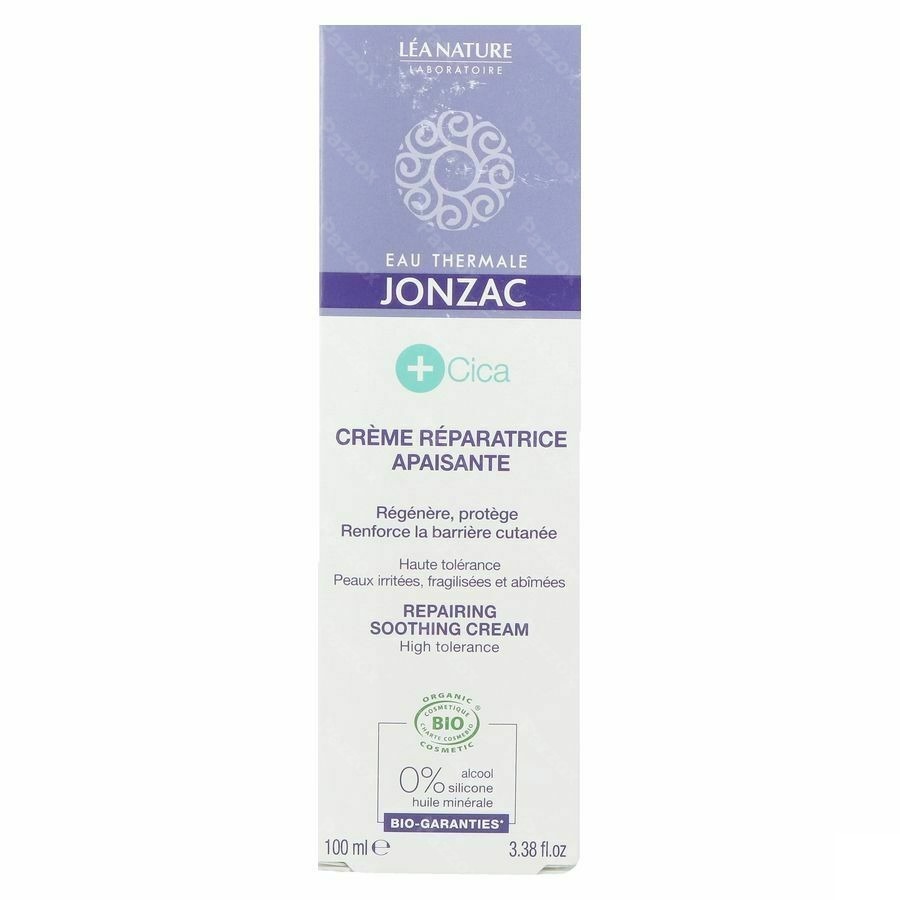 Jonzac Cica Bio Herstellende Creme Z/parfum 100ml