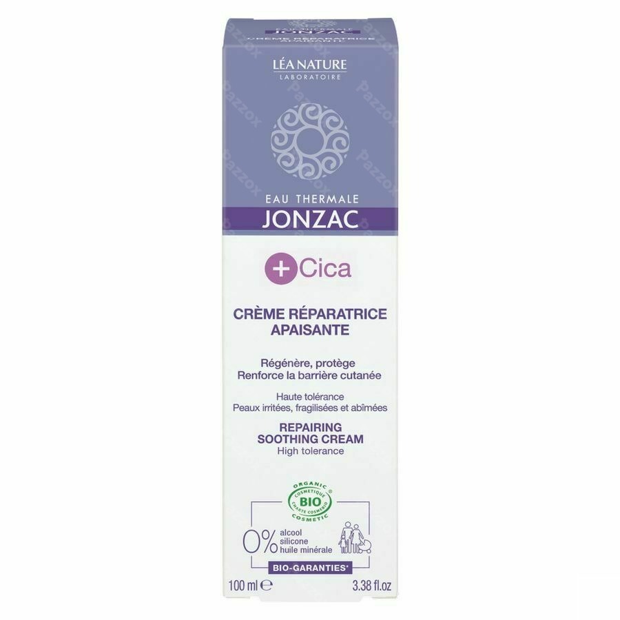 Jonzac Cica Bio Herstellende Creme Z/parfum 100ml