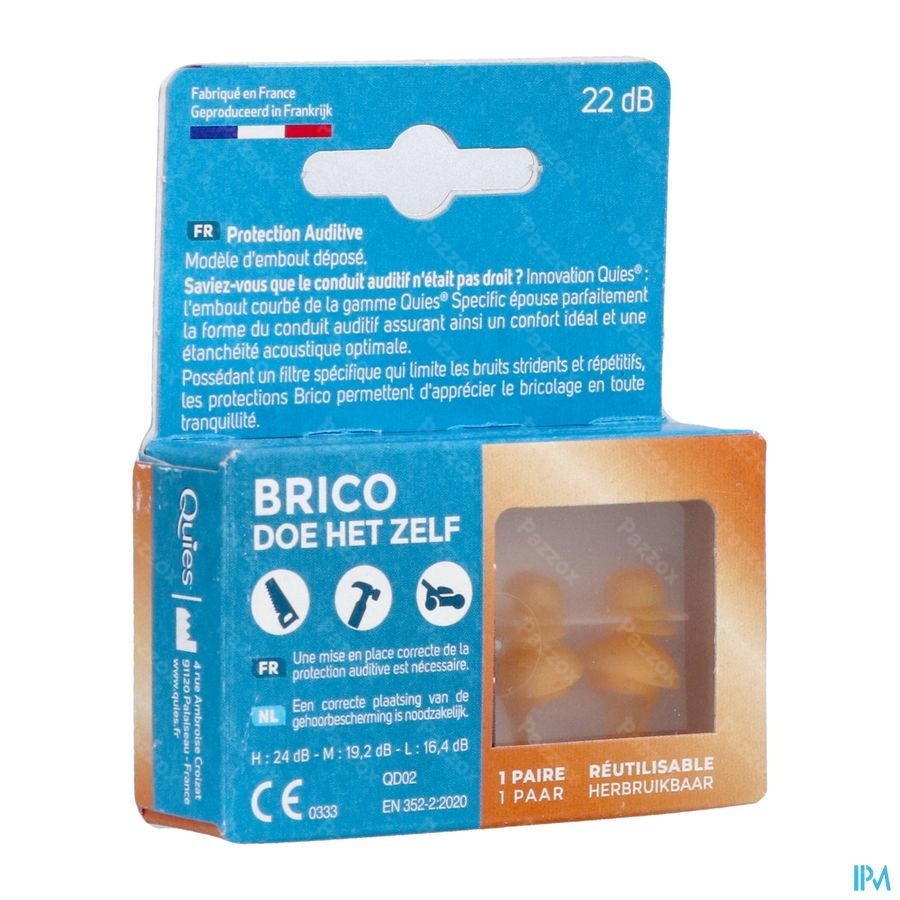 Quies Brico DIY 1 Paar Oordoppen