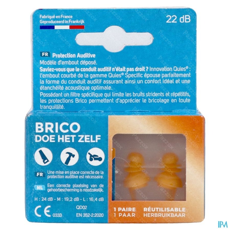 Quies Brico DIY 1 Paar Oordoppen
