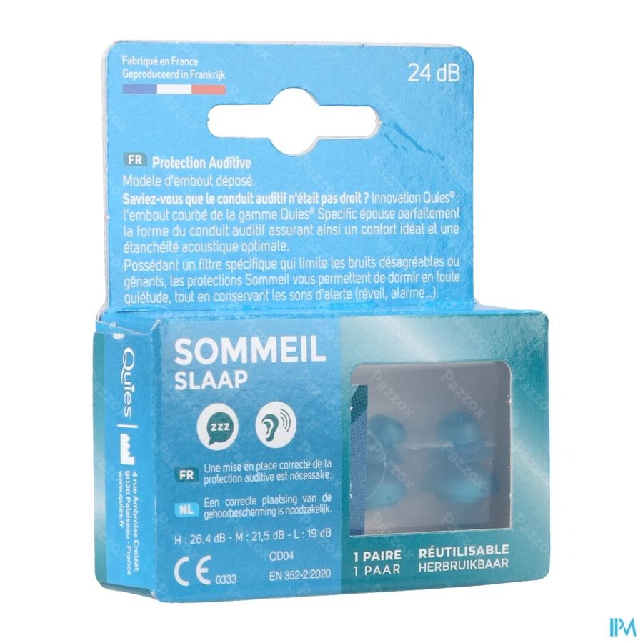 Quies Protection Auditive Specific Sommeil 1 Paire Bouchon d'Oreilles
