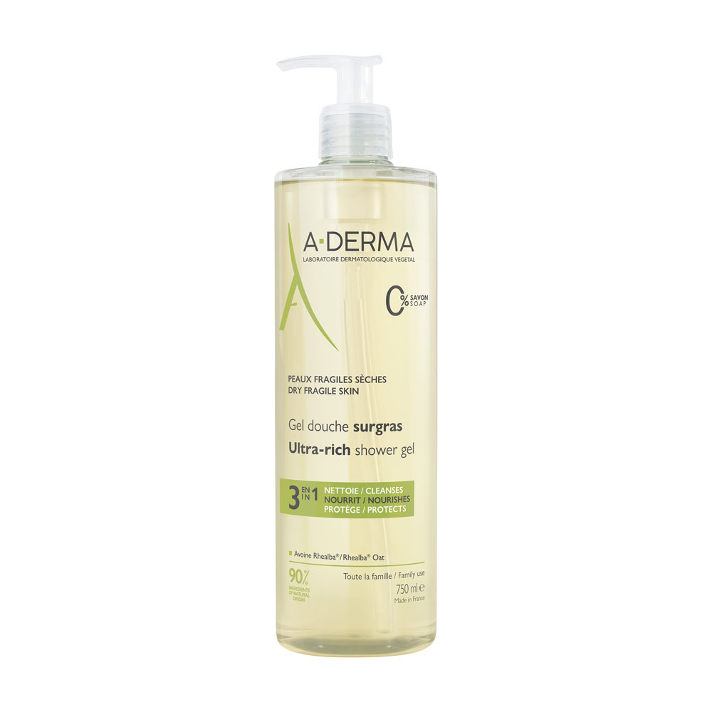 A-Derma Gel Douche Surgras 750ml