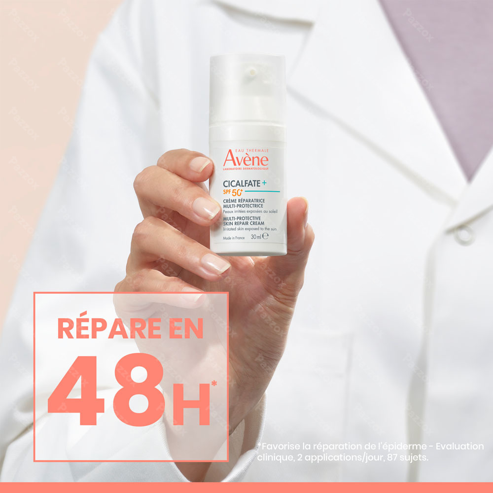 Avène Cicalfate+ SPF50+ crème réparatrice multi-protectrice, Peau irritée 30ml