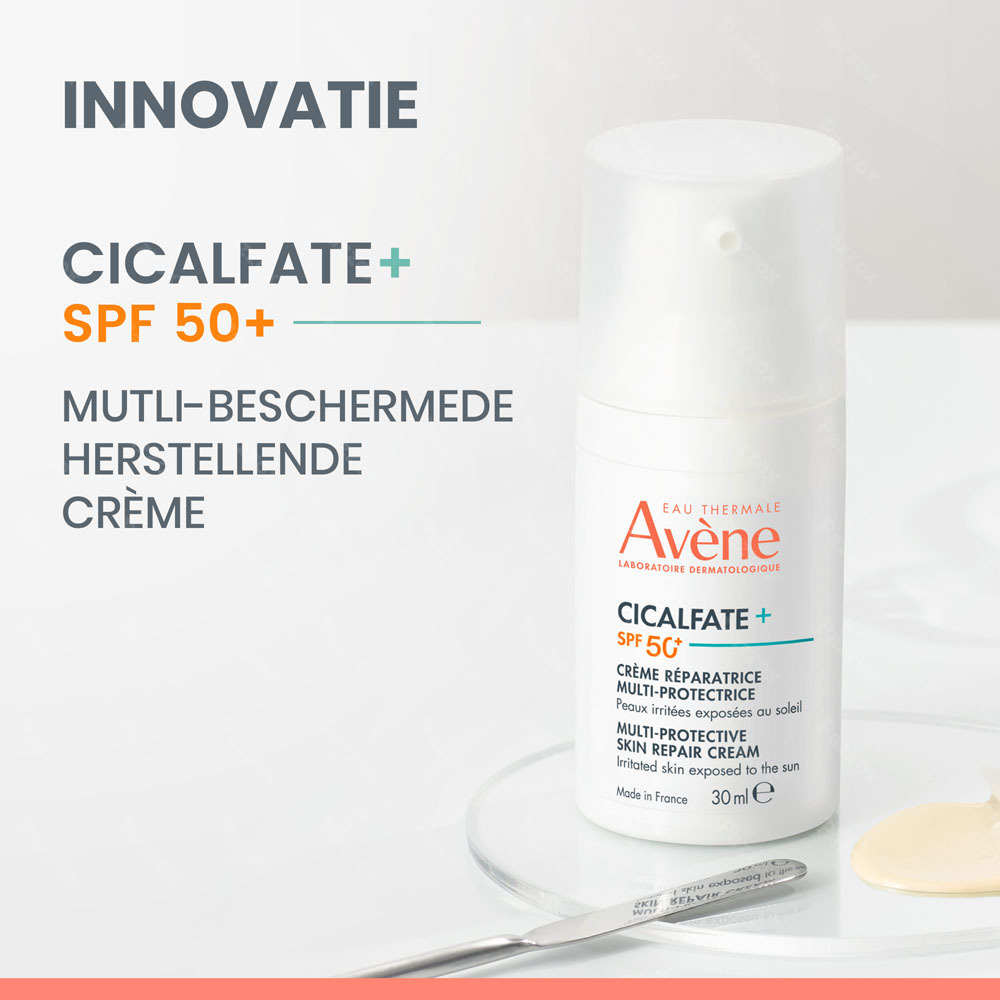 Avène Cicalfate+ SPF50+ Multi-beschermende herstellende crème, Geïrriteerde huid 30ml