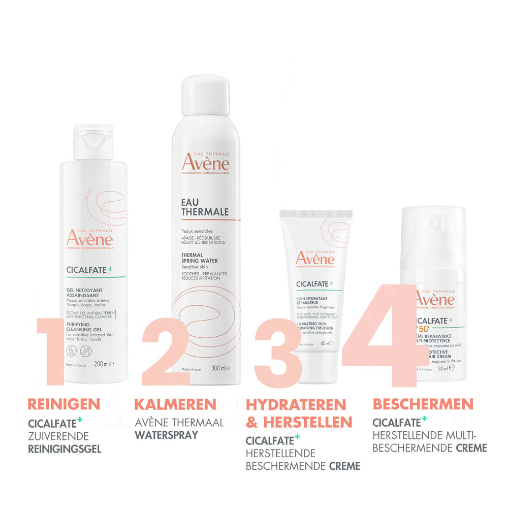 Avène Cicalfate+ SPF50+ Multi-beschermende herstellende crème, Geïrriteerde huid 30ml