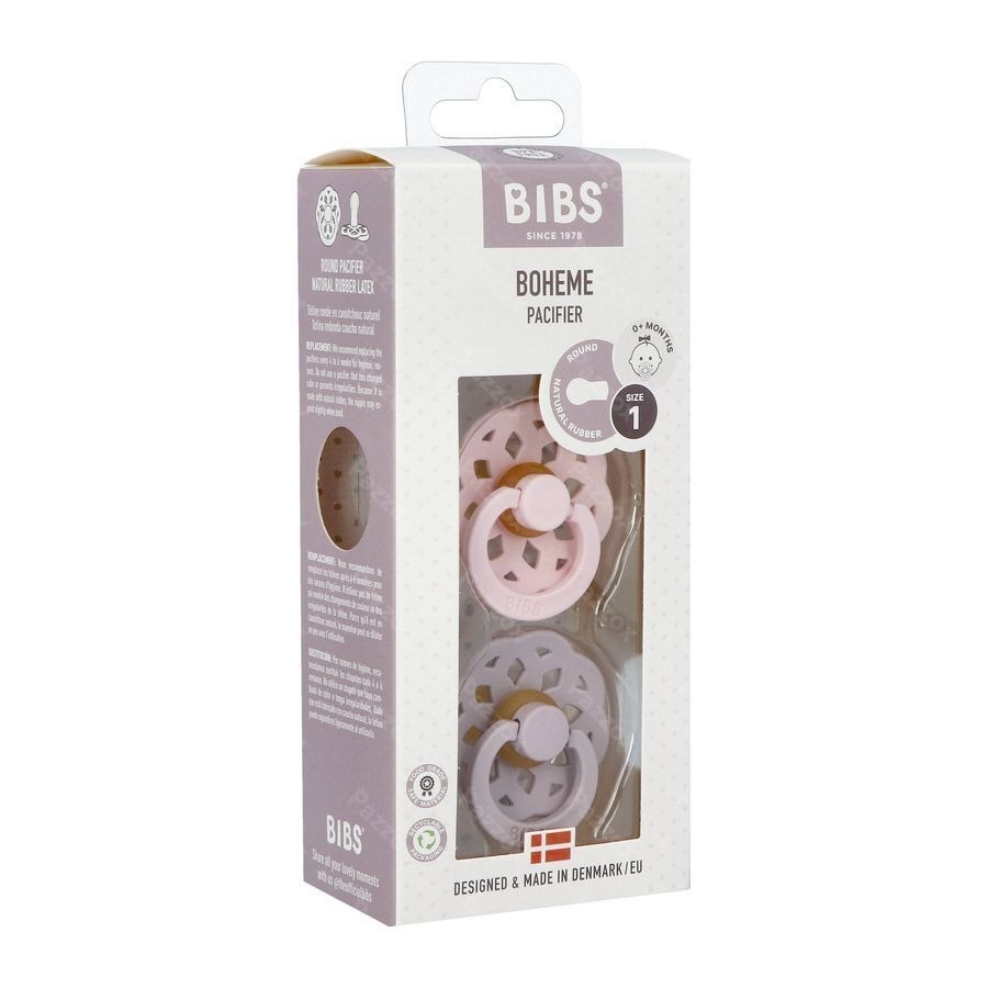 Bibs 1 Fopspeen Boheme Duo Blossom/lilac 2