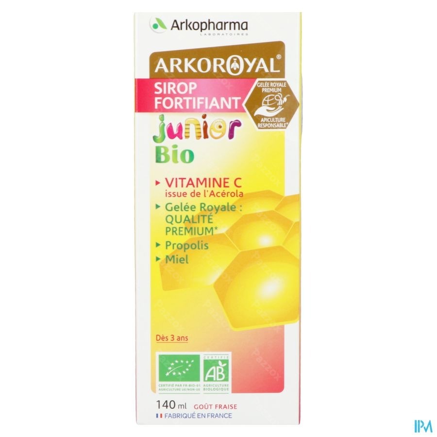 Arkoroyal Sirop Fortifiant Junior Bio Fl 140ml