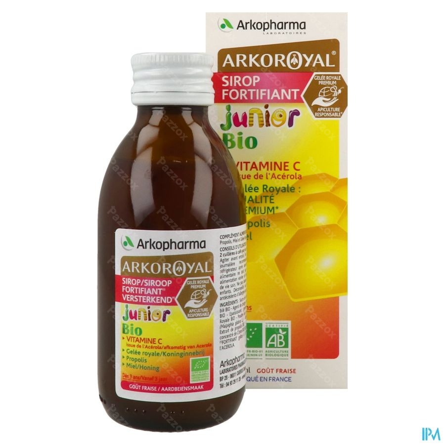 Arkoroyal Sirop Fortifiant Junior Bio Fl 140ml