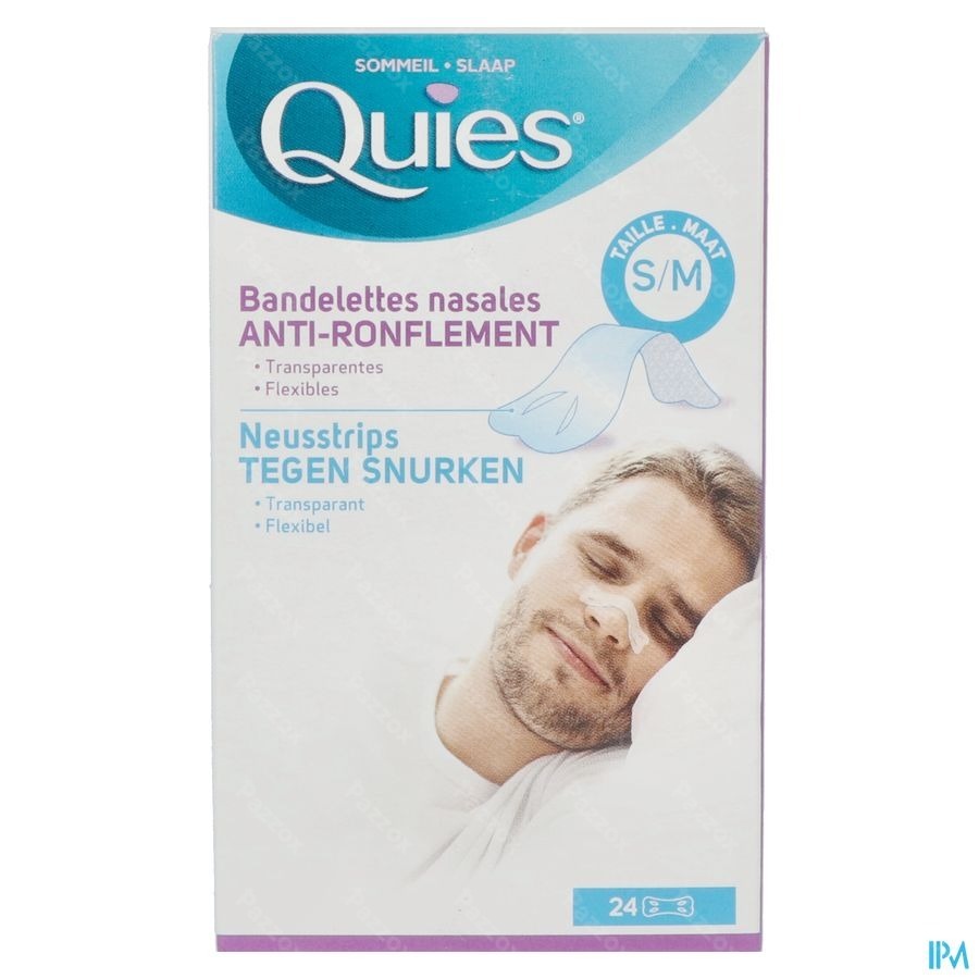 Quies Tegen Snurken Neusstrips S/m 24