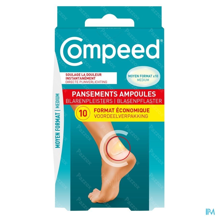 Compeed Blarenpleisters Medium Voordeelverpakking 10 Stuks 