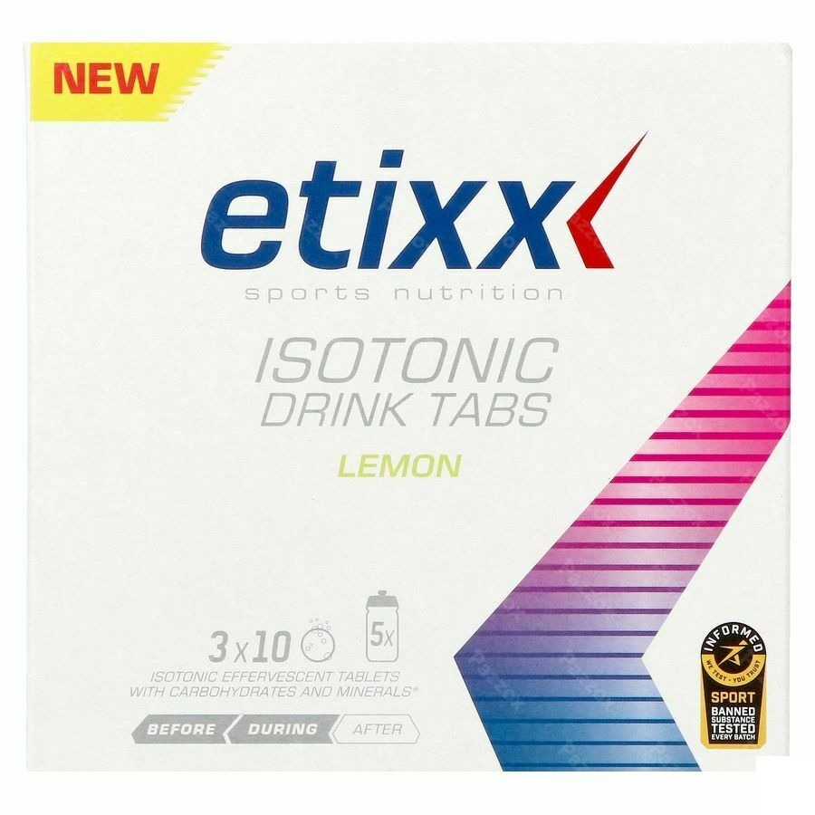 Etixx Isotonic Lemon Comp Efferv. 3x10