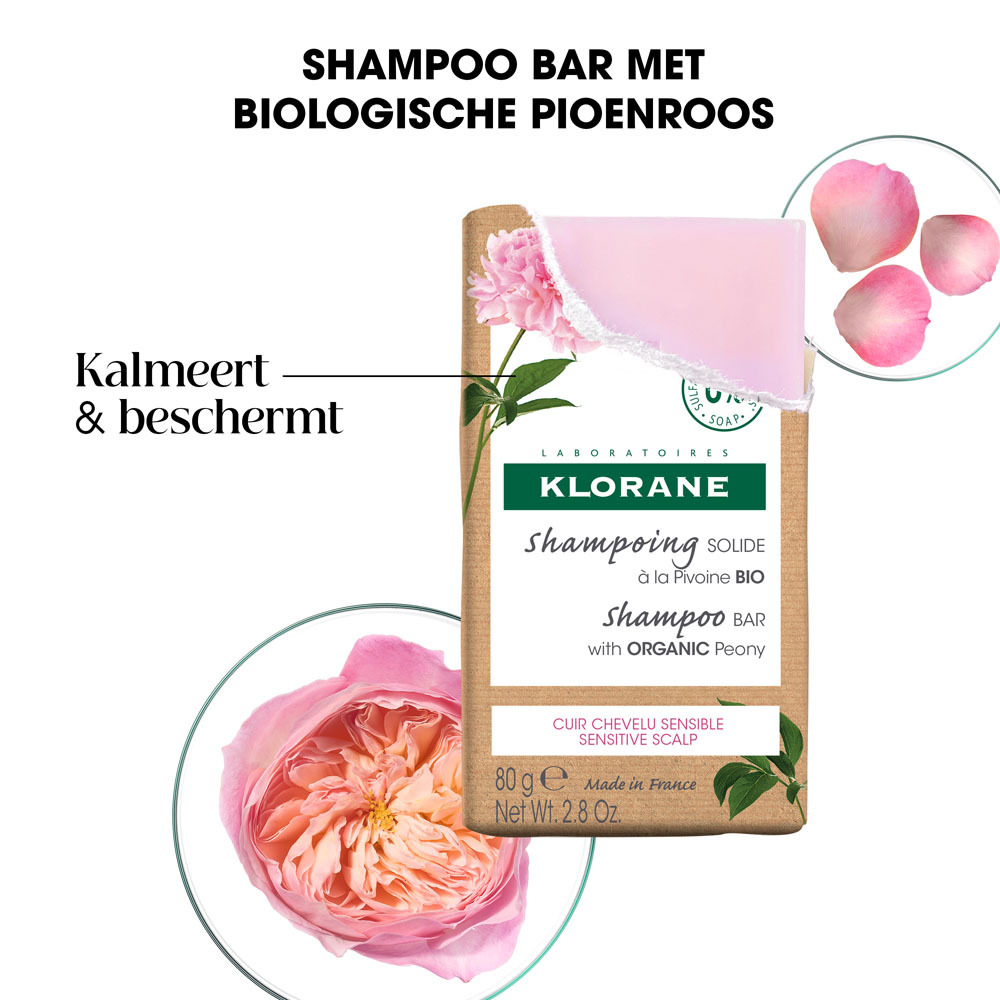 Klorane Capil. Sh Bar Pioenroos 80g