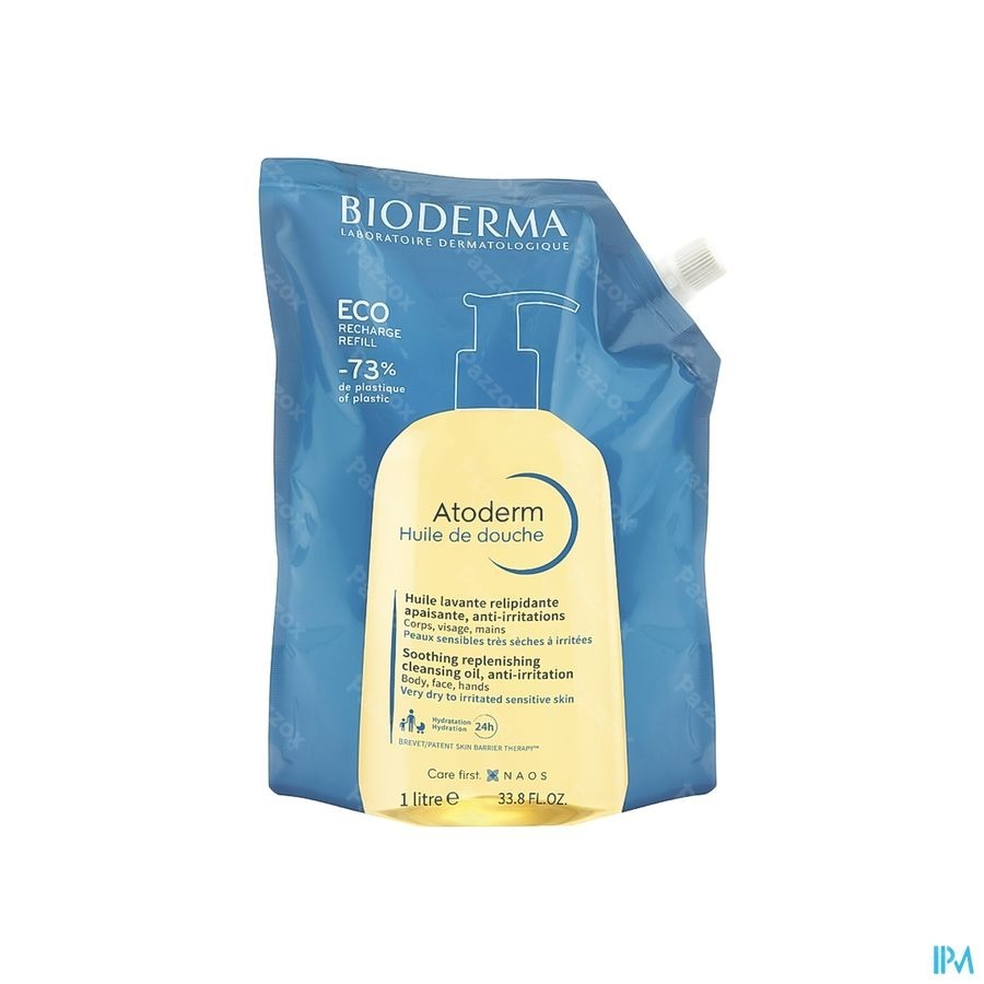 Bioderma Atoderm Huile Douche Refill 1l