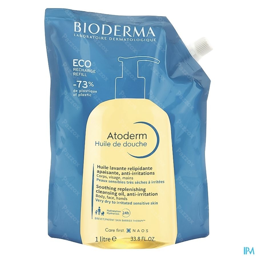 Bioderma Atoderm Huile Douche Refill 1l