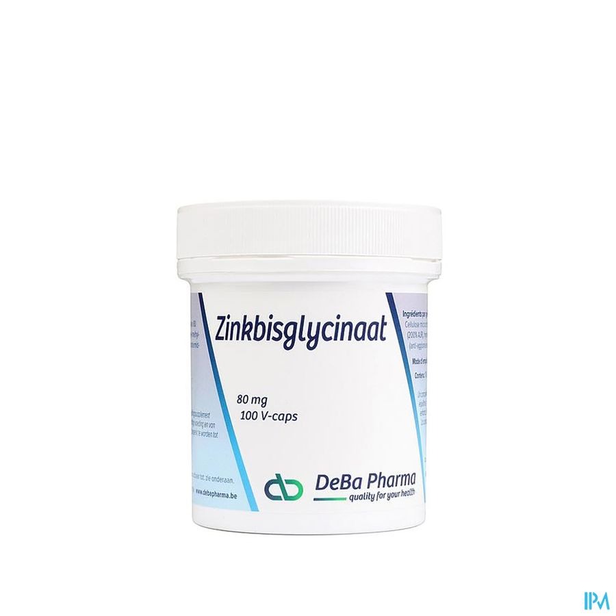 DeBa Pharma Zinkbisglycinaat 100 Vegetarische Capsules 