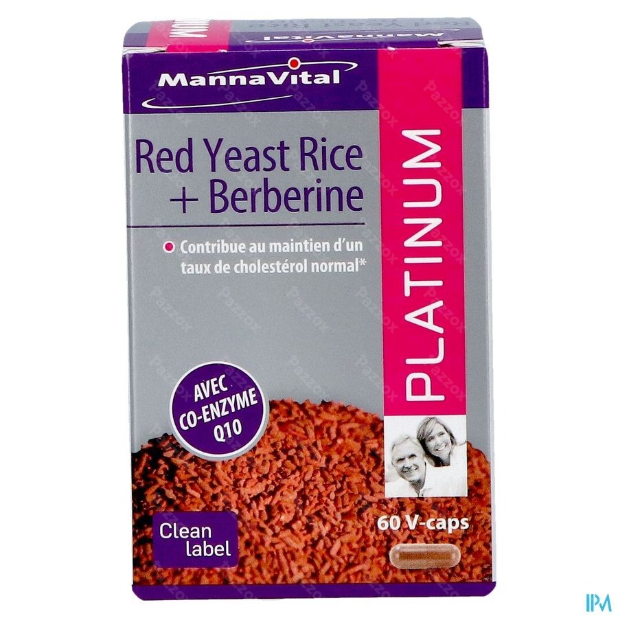 Mannavital Red Yeast Rice+berberine Plat.v-caps 60