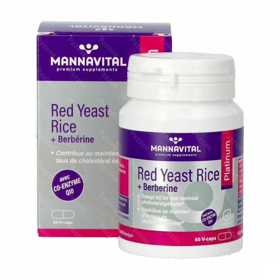 Mannavital Red Yeast Rice+berberine Plat.v-caps 60