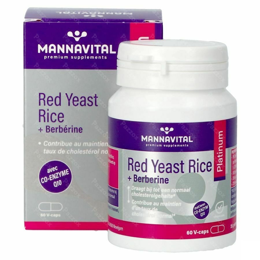 Mannavital Red Yeast Rice+berberine Plat.v-caps 60