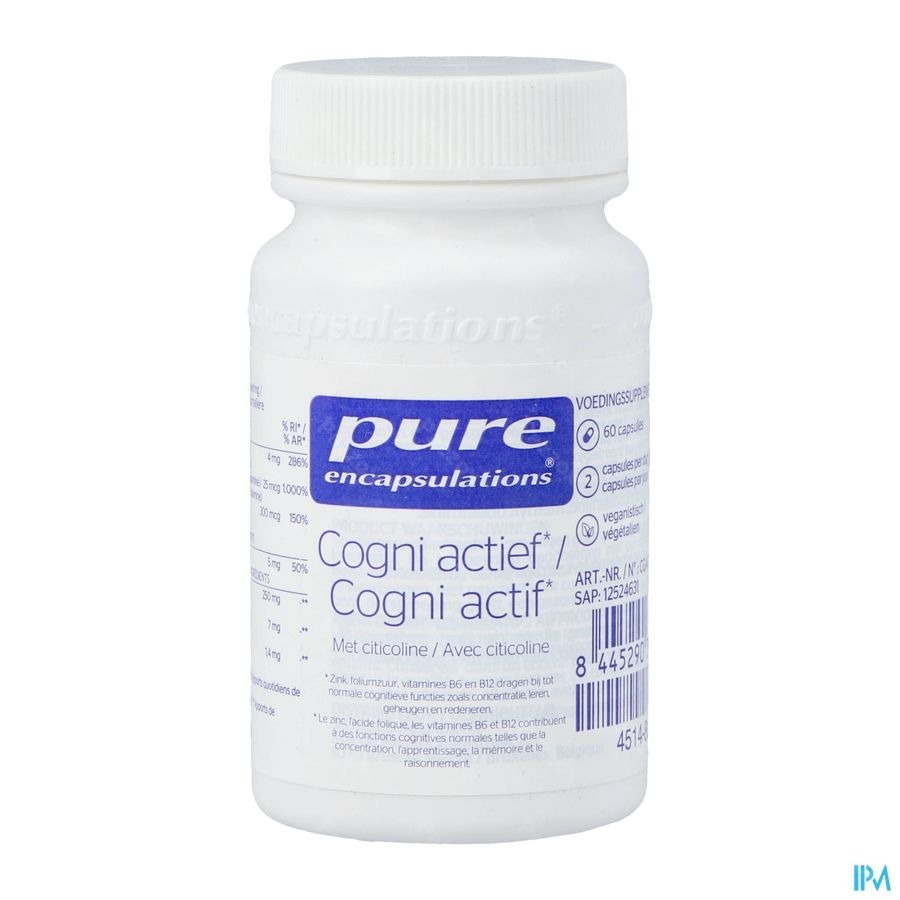 Pure Encapsulation Cogni actif 60 capsules
