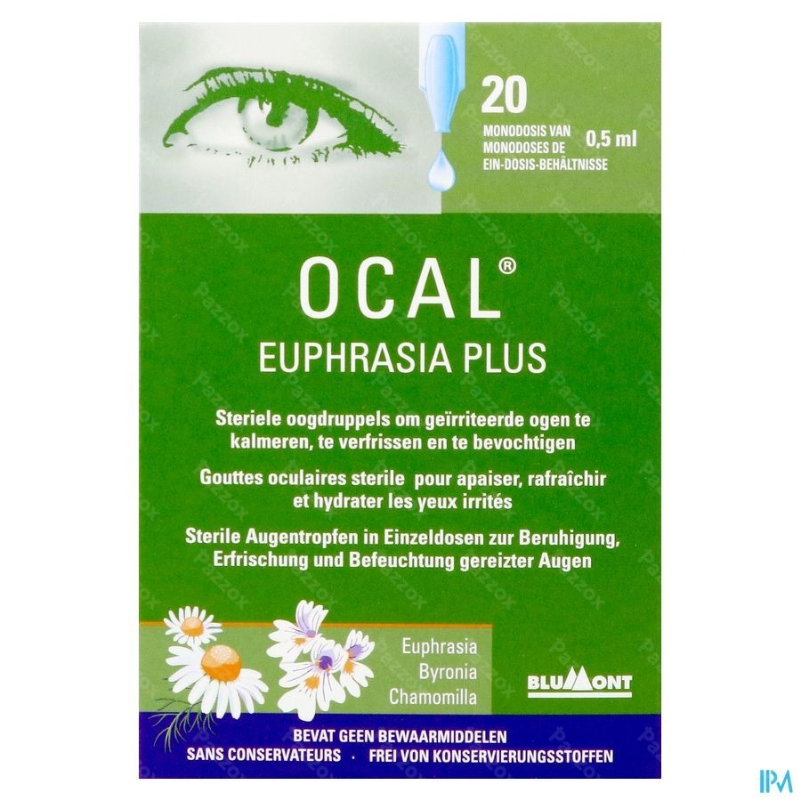 Ocal Euphrasia Plus Monodoses 20x0,5ml