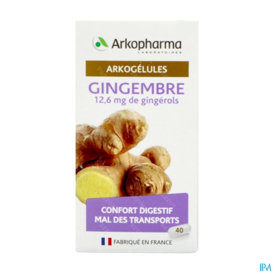 Arkogelules Gingembre Caps 40 Nf