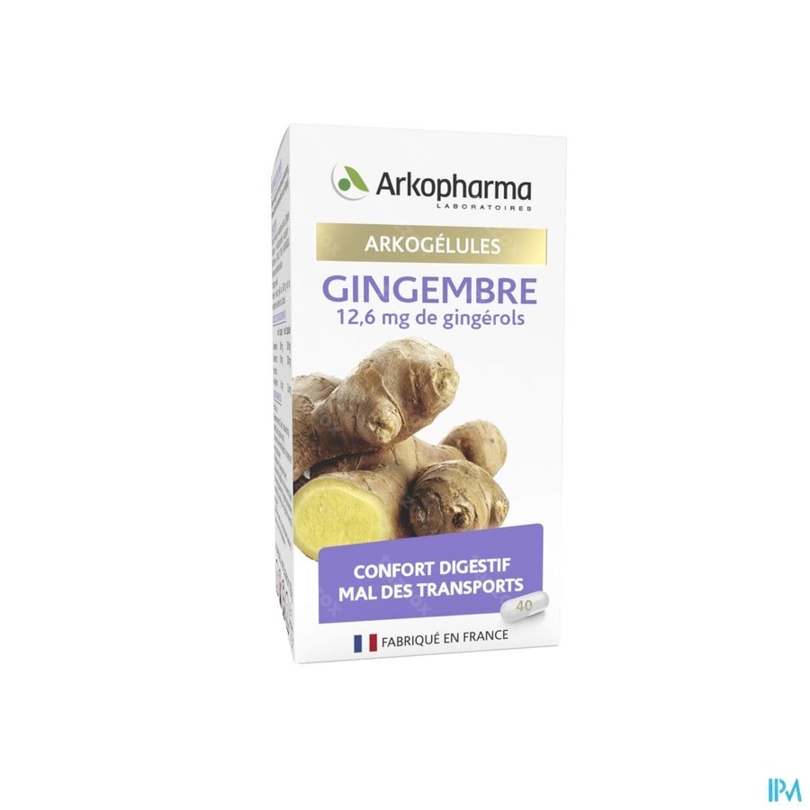 Arkogelules Gingembre Caps 40 Nf