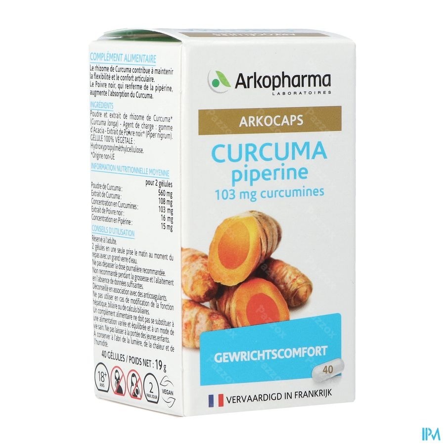 Arkocaps Curcuma 40 Capsules