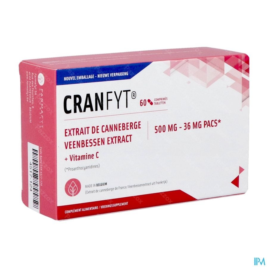 Cranfyt Veenbessen Extract 60 Tabletten