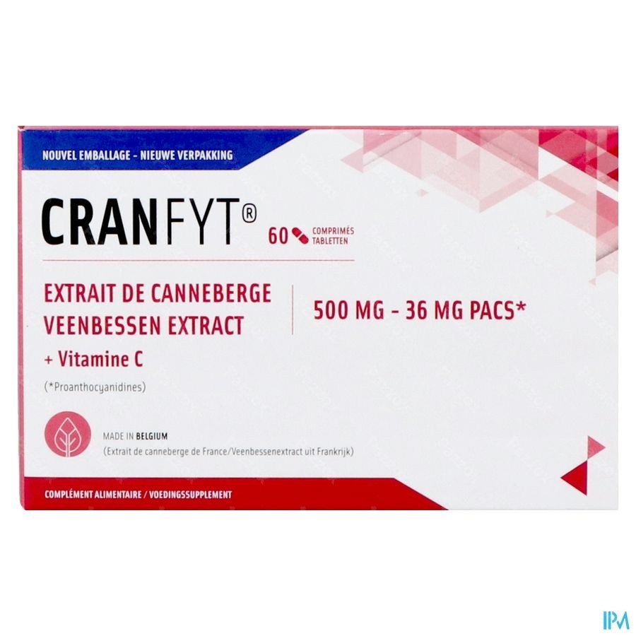 Cranfyt Veenbessen Extract 60 Tabletten