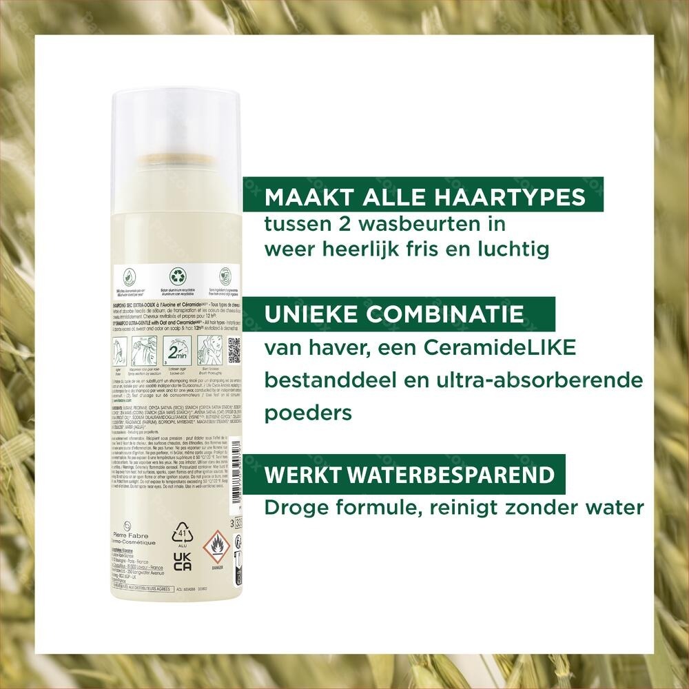 Klorane Capillaire Droogshampoo Havermelk & Ceramide 150ml 