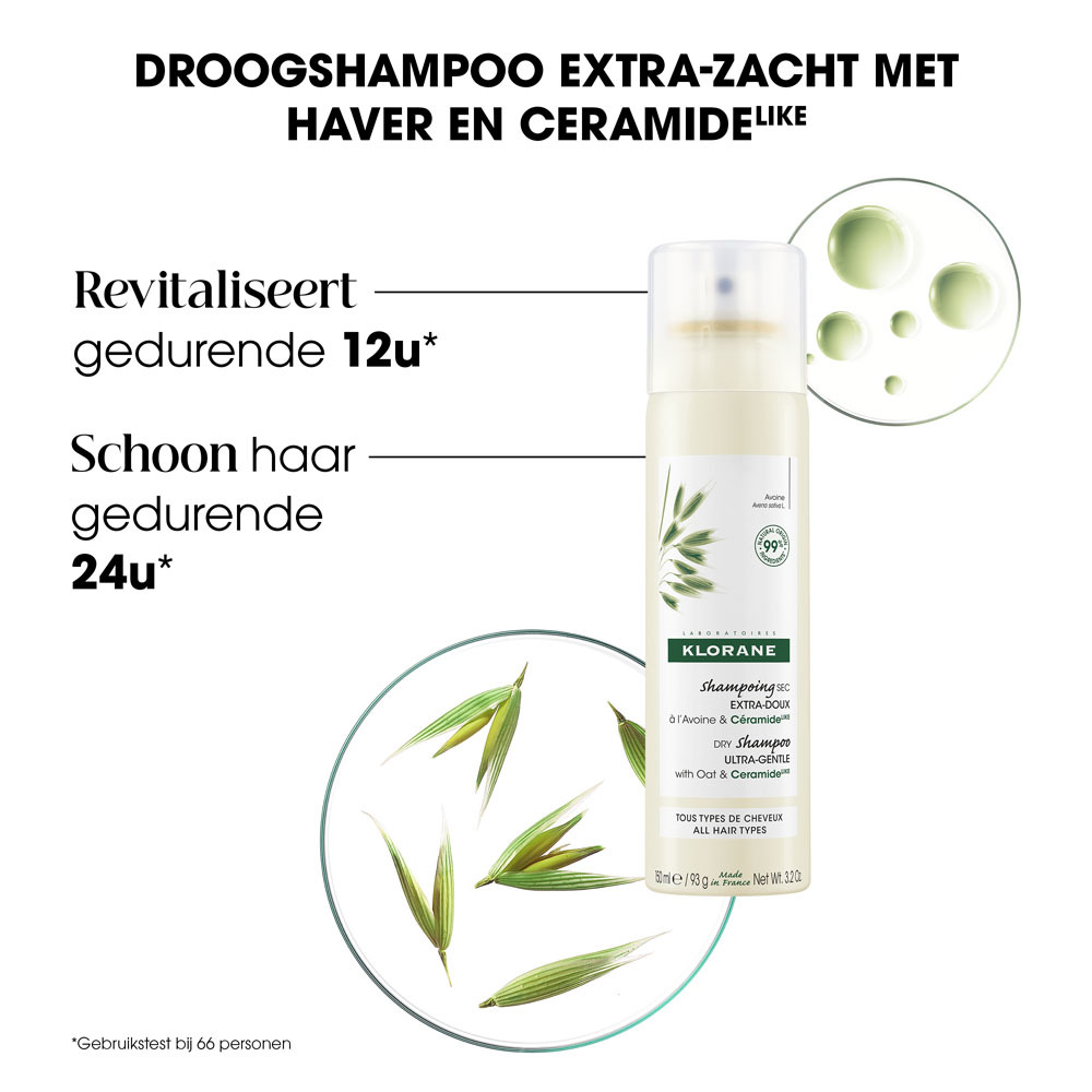 Klorane Capillaire Droogshampoo Havermelk & Ceramide 150ml 