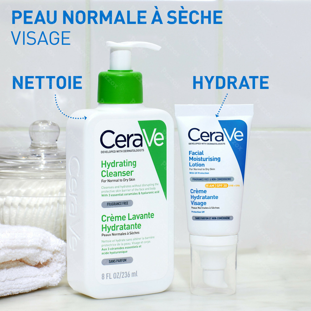 CeraVe Crème Hydratante Visage SPF30 52ml - Pazzox