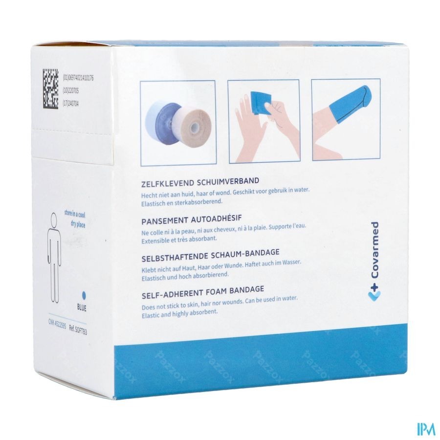 Covasoft Verband Blauw 6cmx4,5m Covarmed