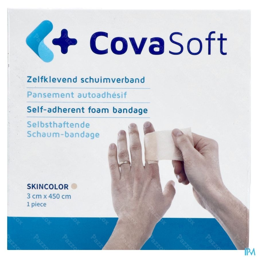 Covasoft Bandage Peau 3cmx4,5m Covarmed
