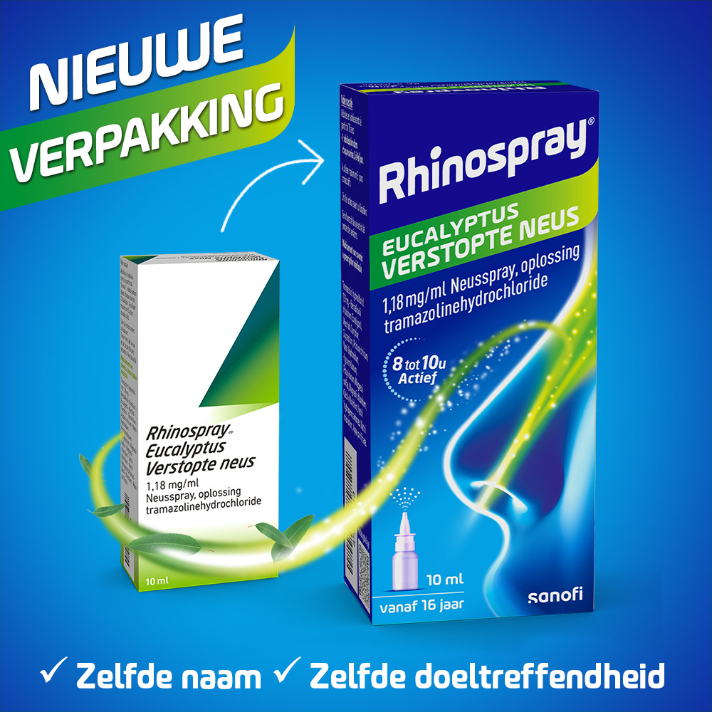 Rhinospray+Eucalyptus Verstopte Neus Neusspray 1,18mg/ml 10ml