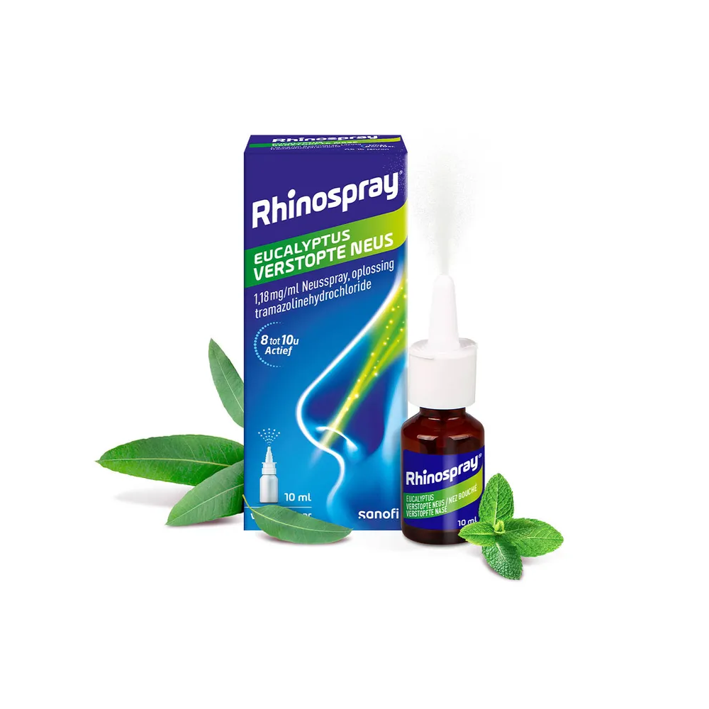 Rhinospray+Eucalyptus Nez Bouche 1,18mg/ml Spray Nasale 10ml