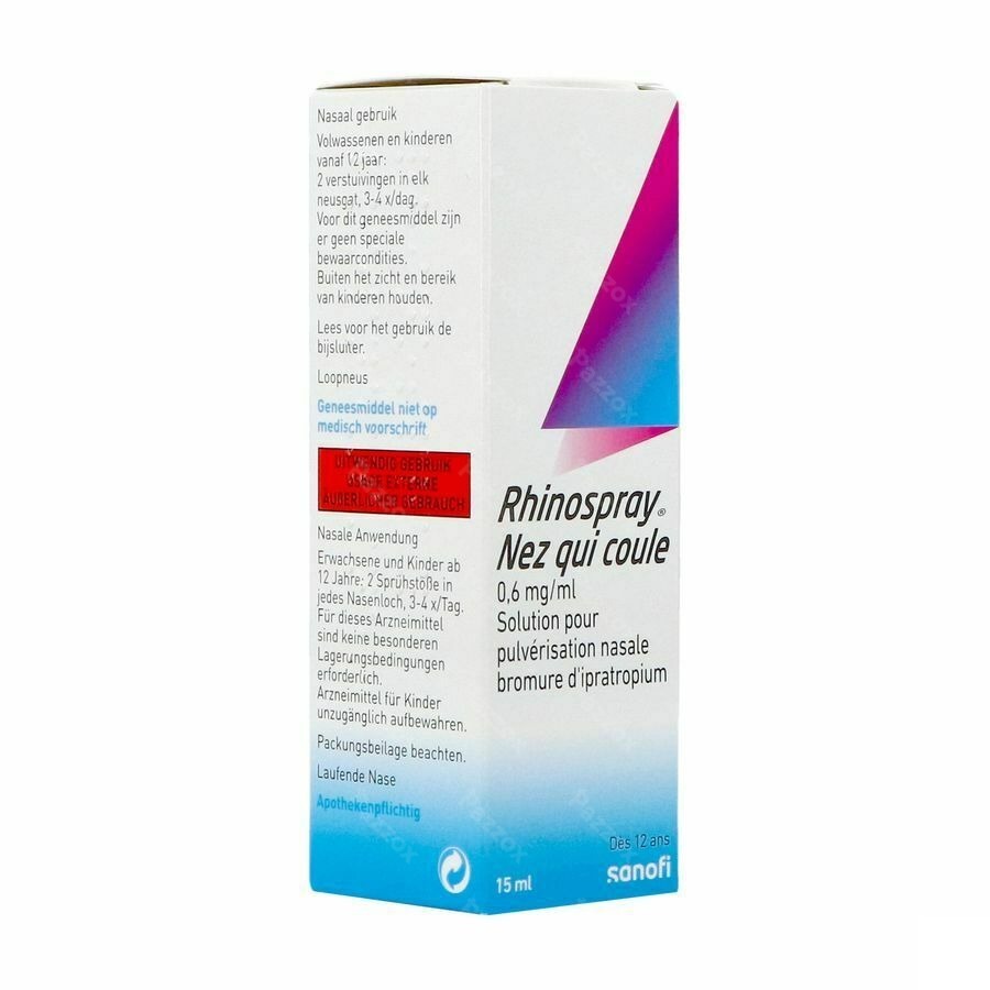 Rhinospray Nez Qui Coule 0,6mg/ml Spr Nas.sol 15ml