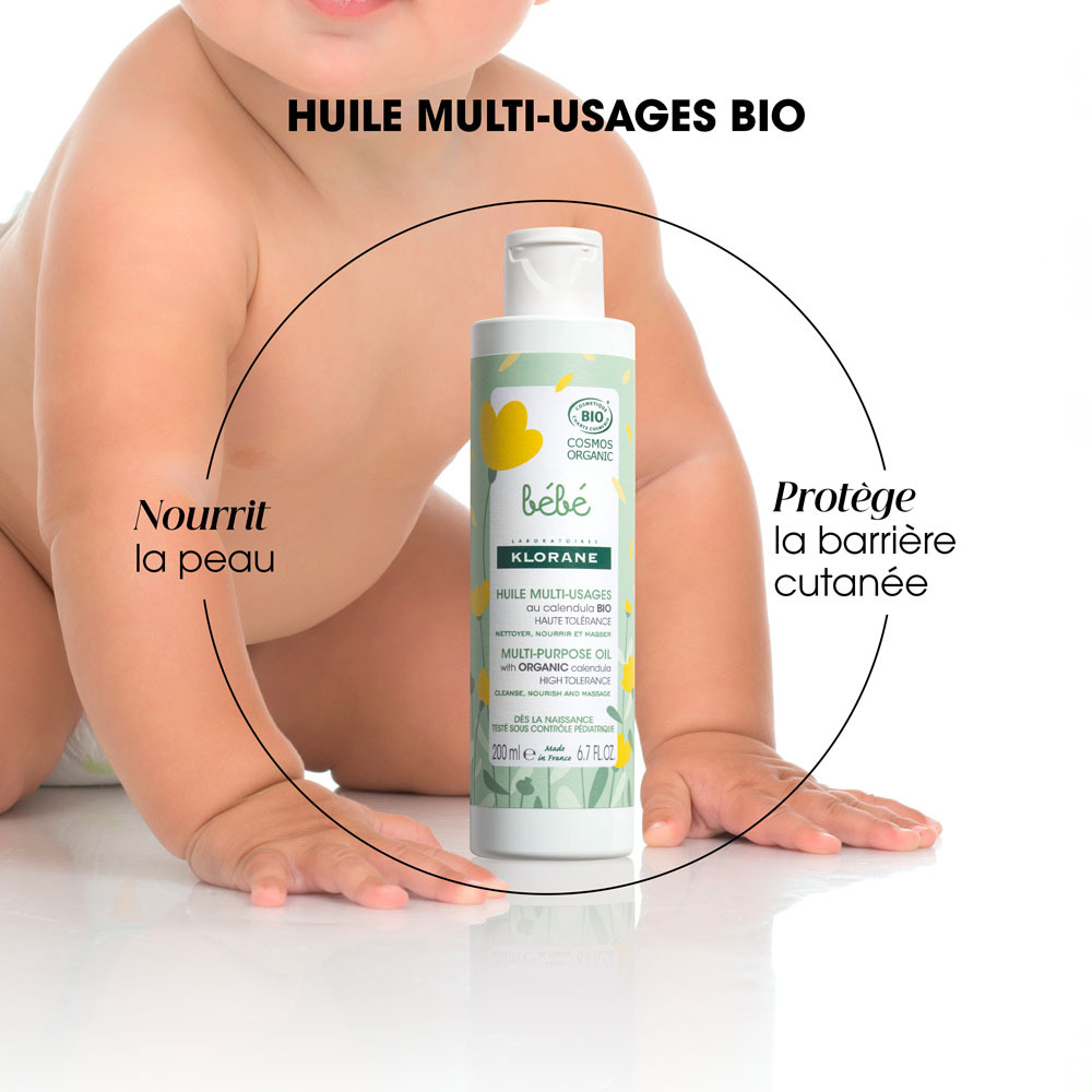 Klorane Bb Huile Multi-usages Bio 200ml