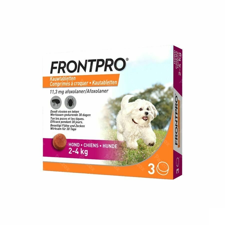 Frontpro 11mg Hond 2-4kg 3 Kauwtabletten