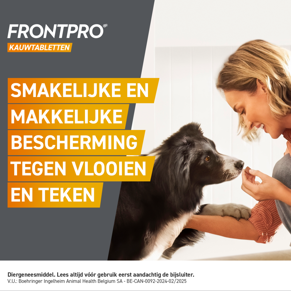 Frontpro 68mg Hond 10-25kg 3 Kauwtabletten