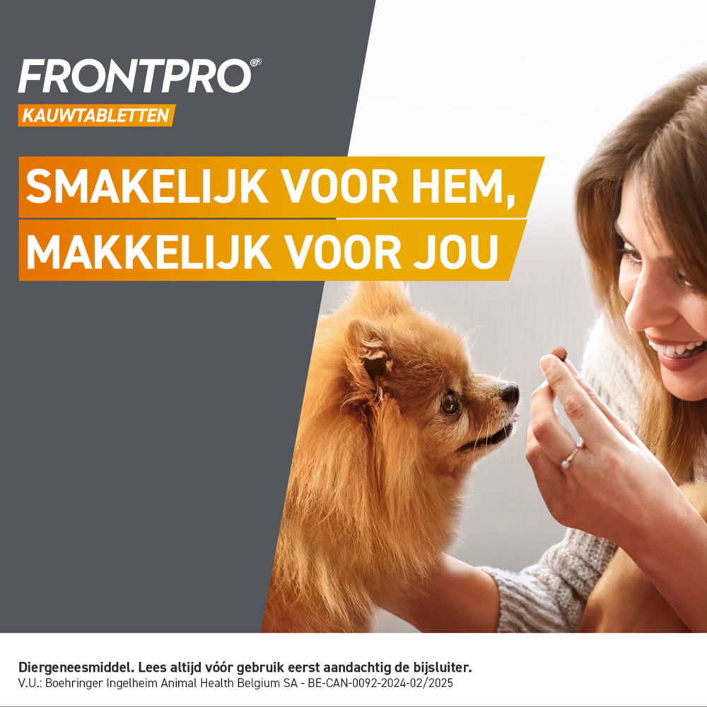 Frontpro 68mg Hond 10-25kg 3 Kauwtabletten