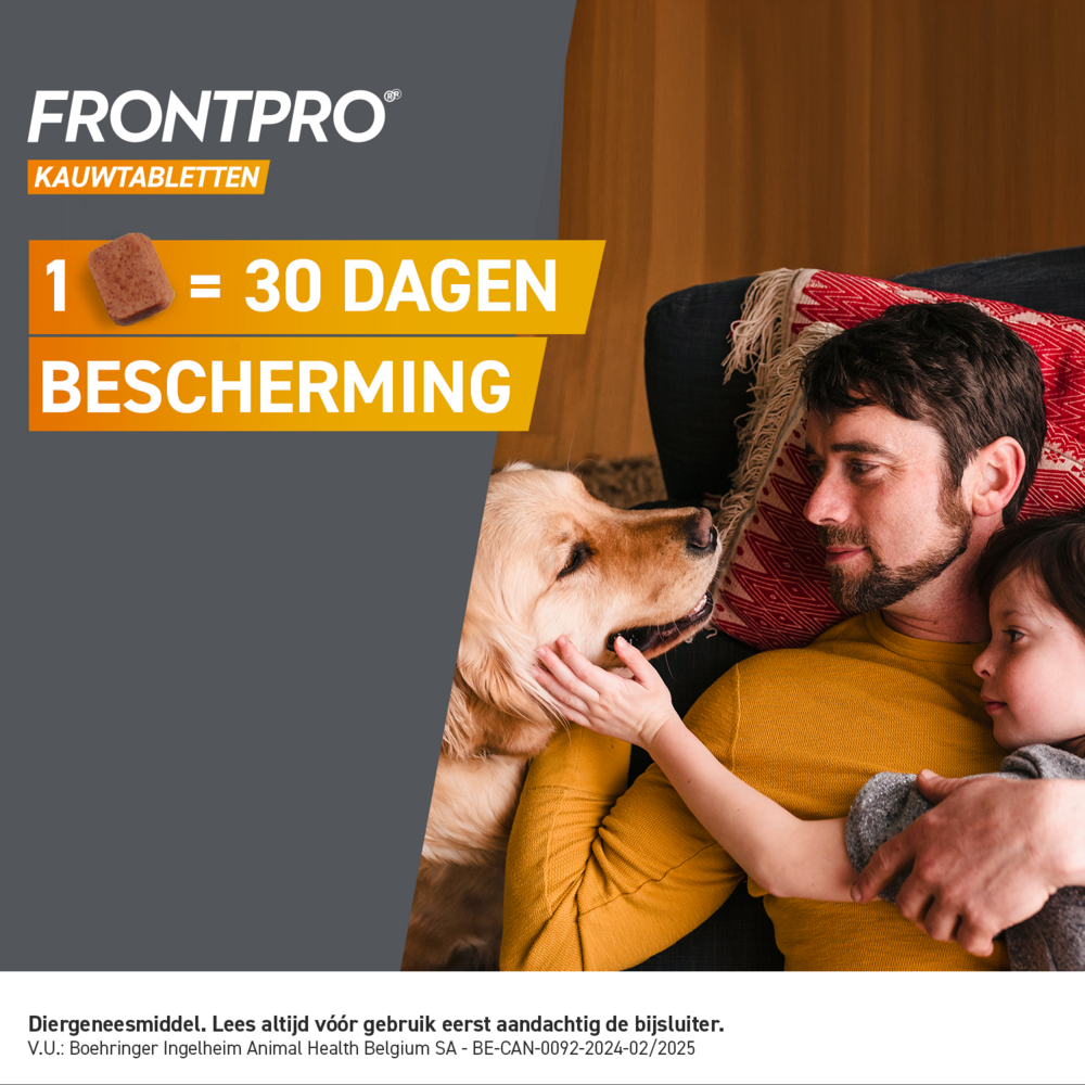 Frontpro 68mg Hond 10-25kg 3 Kauwtabletten
