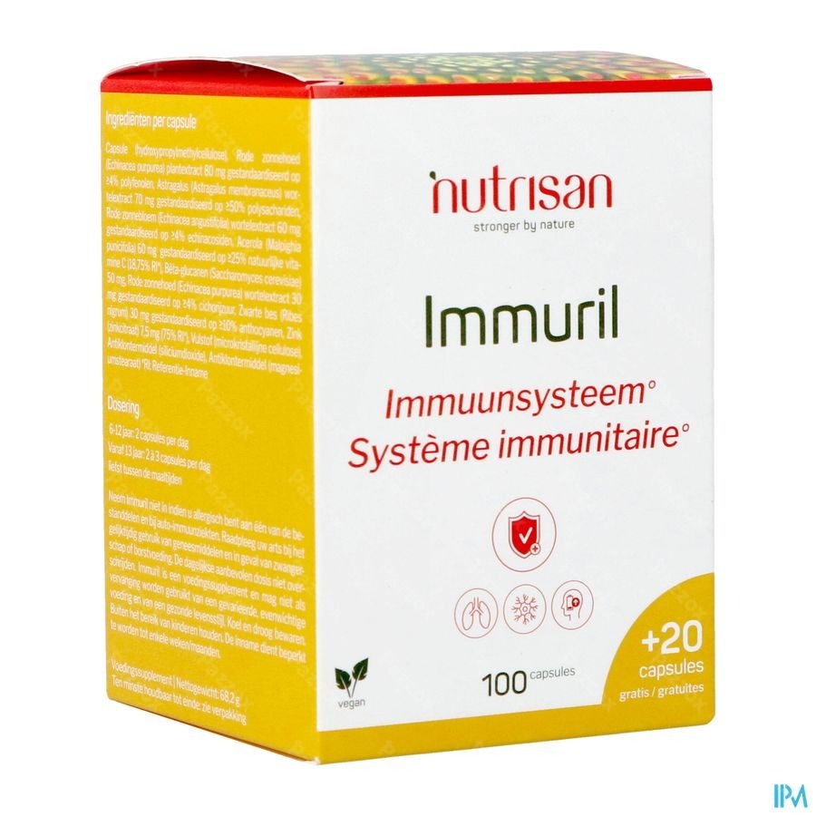 Immuril V-caps 100 + 20 Gratis Nutrisan