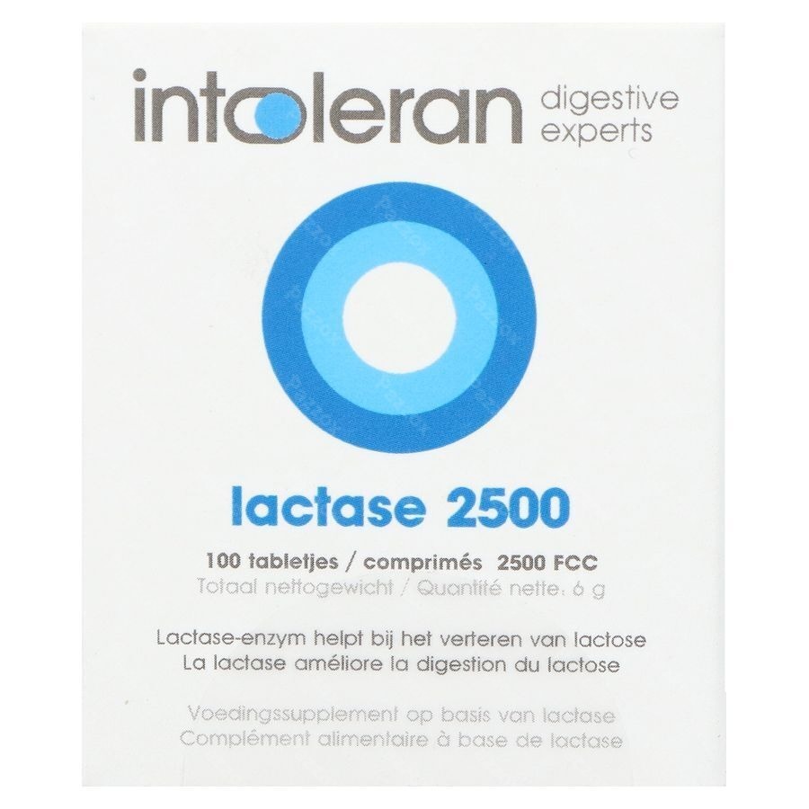 Intoleran Lactase 2500 100 Comprimées