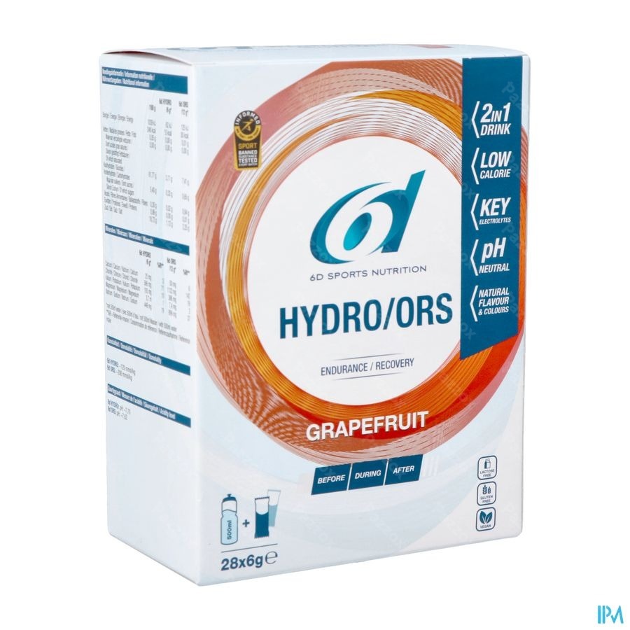 6d Hydro Ors Grapefruit Sach 28x6g