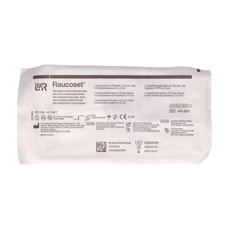 Raucoset Set Pince Anatomique Bleue 145893