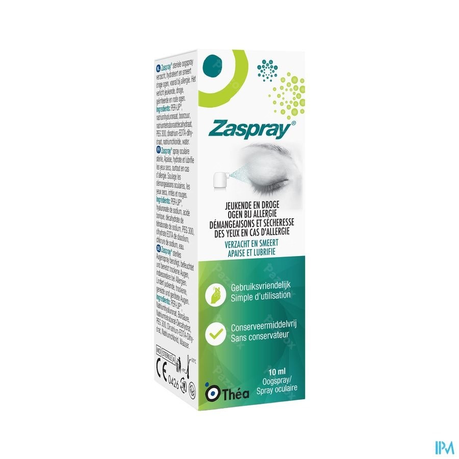 Zaspray Oogspray Droge Ogen 10ml kopen Pazzox, online apotheek
