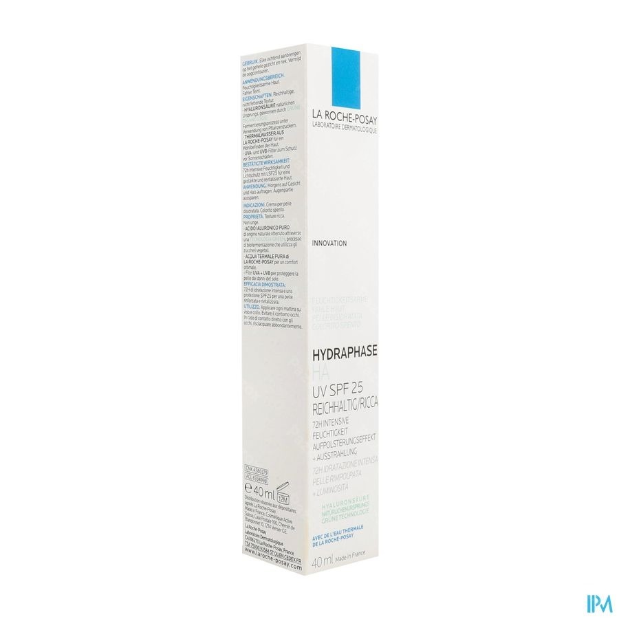 La Roche-Posay Hydraphase HA SPF25 Riche 40ml
