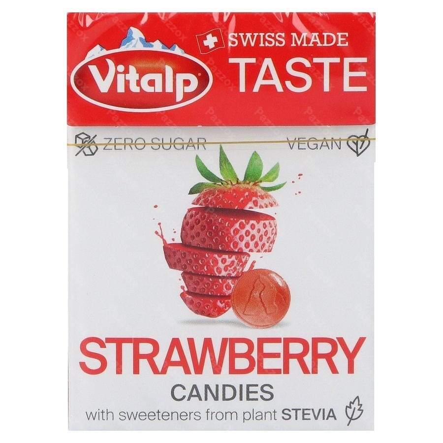 Vitalp Bonbon Fraise S/sucre Stevia 25g