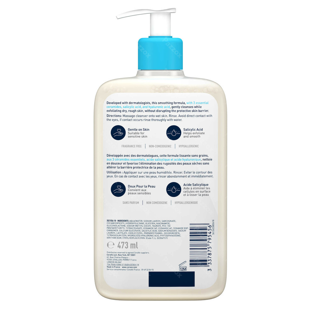 CeraVe SA Anti Ruwe Huid Reinigingsgel 473ml